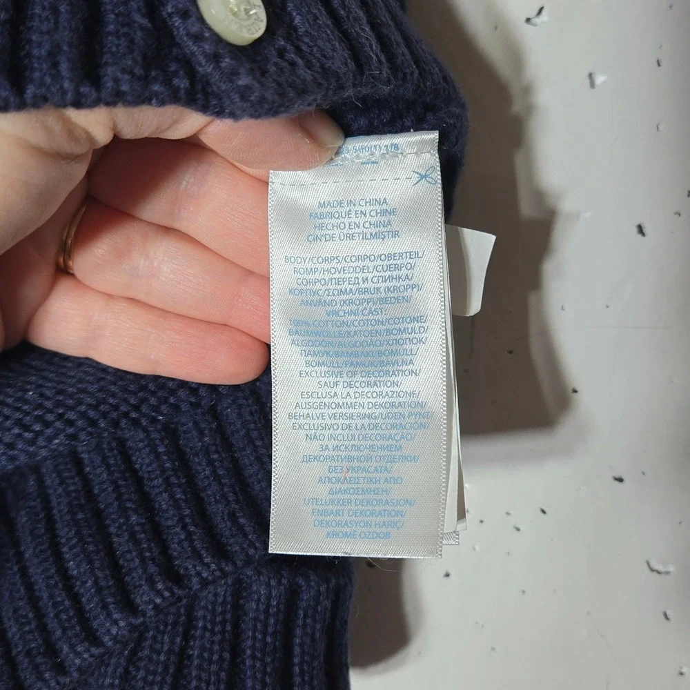 Ralph Lauren Blue Knit Button Cardigan‎ Sweater 18M Preppy Academia Old Money